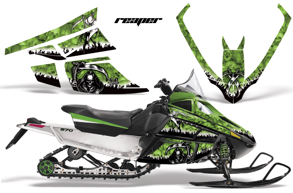 Arctic Cat F Series Graphics Kits Reaper Green